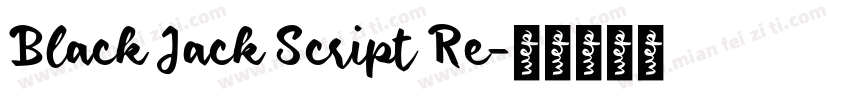 Black Jack Script Re字体转换